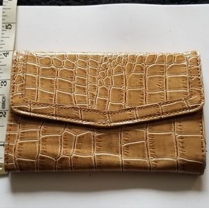 Faux snakeskin wallet
